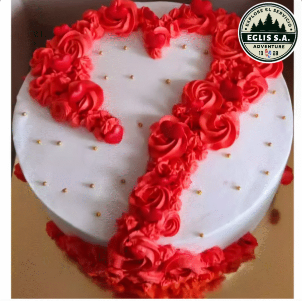 Cake con adorno de Corazón