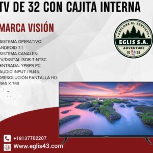 TV de 32´´ con Cajita Interna